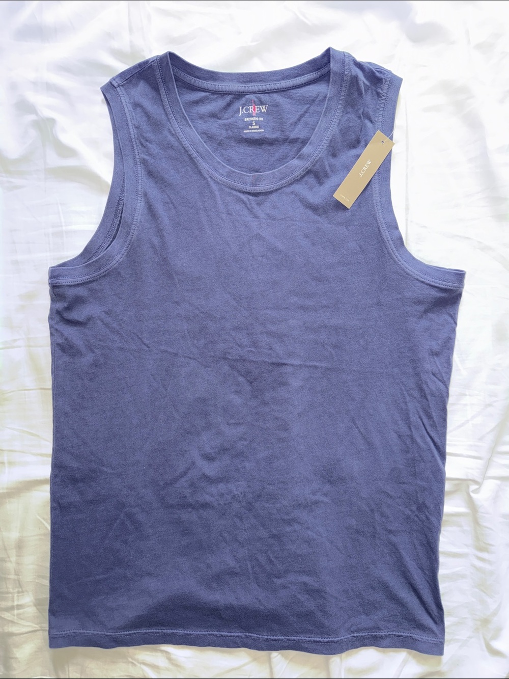 J. Crew Men's Navy Crewneck Tank Top